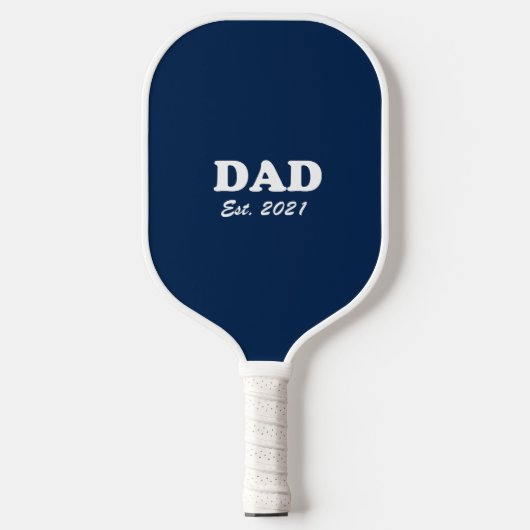 Raquette De Pickleball Papa Custom Date fixe marine bleu moderne (Recto)