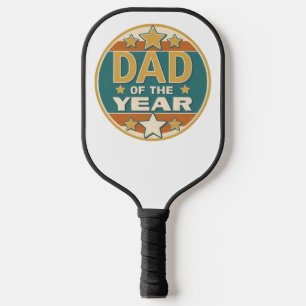 Raquette De Pickleball Papa de l’année Badge rétro - Cadeau de fête du Pè