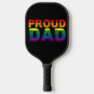 Raquette De Pickleball Papa fière parent LGBT Papa de la fierté gay
