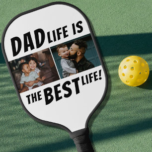 Raquette De Pickleball Papa Life est la meilleure vie 2 Photos Père