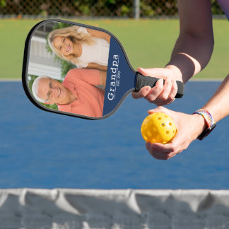 Raquette De Pickleball Papá Moderne Ét. Photo de typographie minimaliste