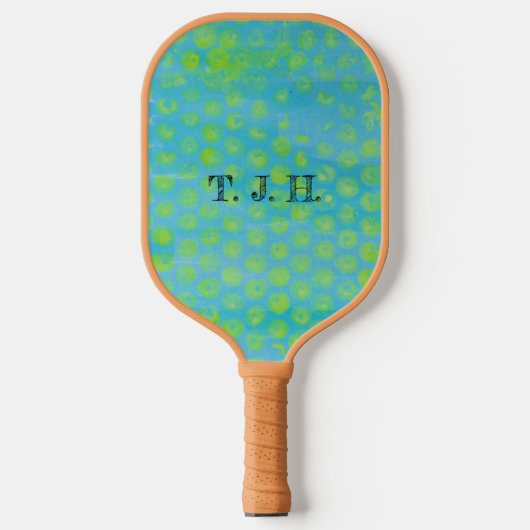 Raquette De Pickleball Papier bulle jaune (Recto)