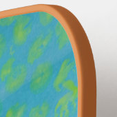 Raquette De Pickleball Papier bulle jaune (Détail gauche)