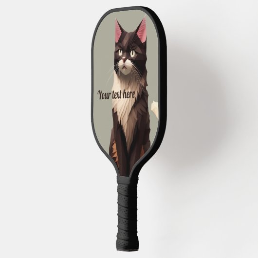 Raquette De Pickleball Papier de chat Coupe Art Animaux de compagnie Food (Gauche)