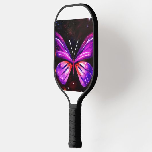 Raquette De Pickleball papillon céleste pour femmes Noir et blanc (Gauche)