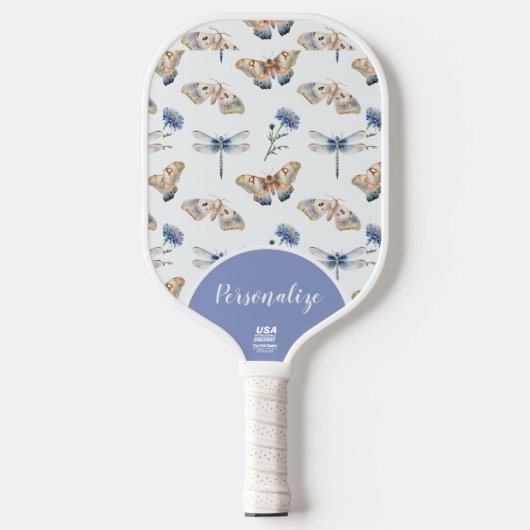 Raquette De Pickleball Papillon Dragonfly Dainty Jolie Officiel USA (Recto)