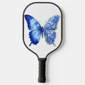 RAQUETTE DE PICKLEBALL PAPILLON FLORAL MORPHÉ BLEU (Verso)