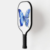 RAQUETTE DE PICKLEBALL PAPILLON FLORAL MORPHÉ BLEU (Gauche)