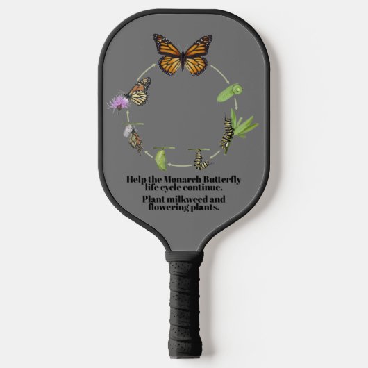 Raquette De Pickleball Papillon monarque (Recto)