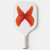 Raquette De Pickleball Papillon rouge orange avec votre nom (Verso)