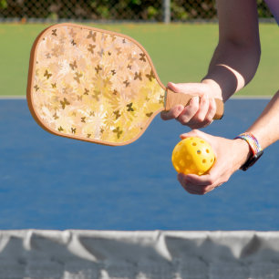 Raquette De Pickleball Papillons et marguerites par Shirley Taylor