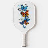 Raquette De Pickleball Papillons volants Morpho et Monarch (Verso)