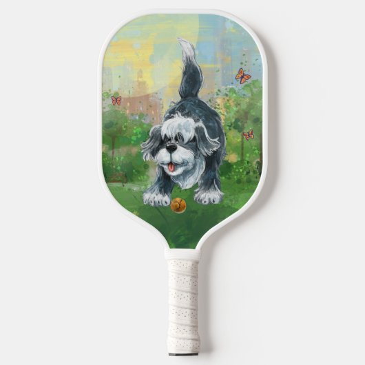 Raquette De Pickleball Parade animale Shaggy Sheep Chien Pickleball Paddl (Recto)