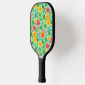 Raquette De Pickleball Paradis tropical - Palm Feuilles & Hibiscus Motif (Gauche)