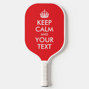 Raquette De Pickleball Parodie du calme en rouge et blanc