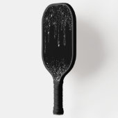 Raquette De Pickleball parties scintillant à goutte noire simulée pagaie (Gauche)