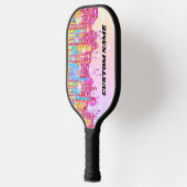 Raquette De Pickleball Parties scintillant arc-en-ciel (Gauche)