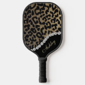 Raquette De Pickleball Parties scintillant Diamond et Leopard Ajouter un (Recto)