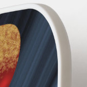 Raquette De Pickleball Parties scintillant Gold Red Balloons & Citation d (Détail gauche)