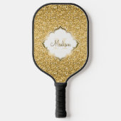 Raquette De Pickleball Parties scintillant or (Recto)