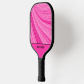 Raquette De Pickleball Parties scintillant rose ondulée (Gauche)
