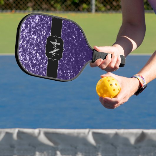 Raquette De Pickleball Parties scintillant violet foncé ultra violet scin (Insitu)