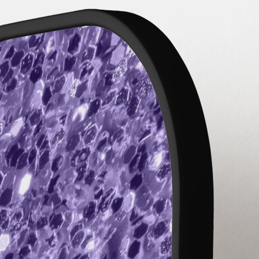 Raquette De Pickleball Parties scintillant violet ultra violet brillant M (Détail gauche)