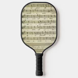 Raquette De Pickleball Partition musicale vintage, partition musicale ant