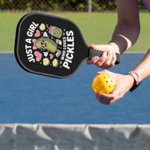 Raquette De Pickleball Passion Cornichon Juste Une Fille Qui Aime Les Cor