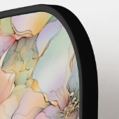 Raquette De Pickleball Pastel Alcohol Ink Floral Personalized (Détail gauche)