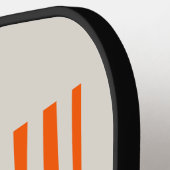 Raquette De Pickleball Pastel Gradient Initial Custom (Détail gauche)