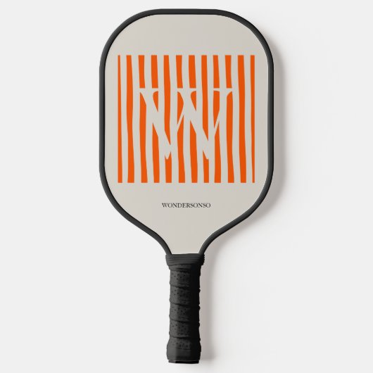 Raquette De Pickleball Pastel Gradient Initial Custom (Verso)