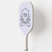 Raquette De Pickleball Pastel Lavender Lilac Monogram Initial Classic (Gauche)