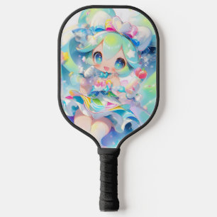 Raquette De Pickleball Pastel Magique Idol Girl Chibi Anime