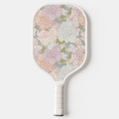 Raquette De Pickleball Pastel Peony & Butterfly Flower Motif (Verso)
