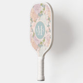 Raquette De Pickleball Pastel Peony & Butterfly Flower Motif (Gauche)