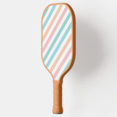 Raquette De Pickleball Pastel Rainbow Pickleball Stripé Paddle (Gauche)