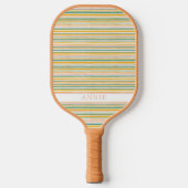 Raquette De Pickleball Pastel Stripe Plaid Pickleball Personnalisé Paddle (Recto)