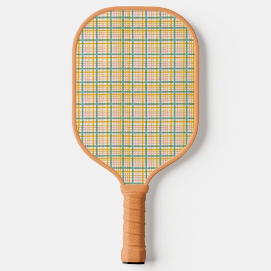 Raquette De Pickleball Pastel Stripe Plaid Pickleball Personnalisé Paddle (Verso)