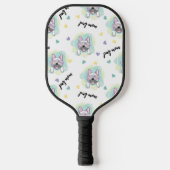 Raquette De Pickleball Pattern tropical pug (Recto)