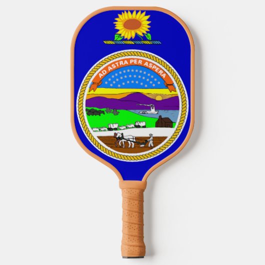 Raquette De Pickleball Pavillon d'État du Kansas Pickleball Paddle (Recto)