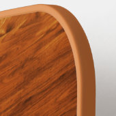 Raquette De Pickleball Pays rustique en bois texturé (Détail gauche)