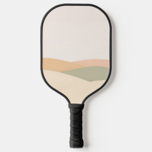 Raquette De Pickleball Paysage Abstrait minimaliste avec collines roulant