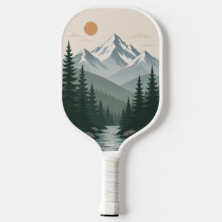 Raquette de Pickleball Paysage de Montagne