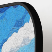 Raquette De Pickleball Paysage du drapeau ukrainien (Détail gauche)