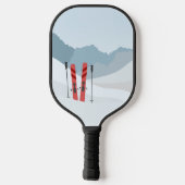 Raquette De Pickleball Paysage hivernal (Verso)