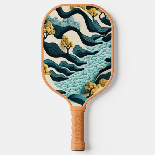 Raquette De Pickleball Paysage Moderne (Recto)