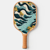 Raquette De Pickleball Paysage Moderne (Verso)