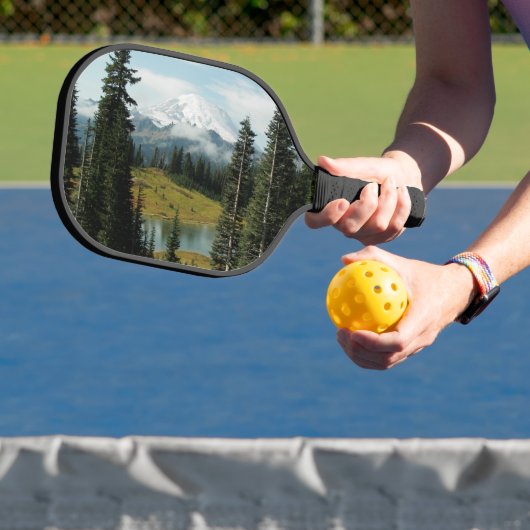 Raquette De Pickleball Paysage pittoresque du Mont Rainier (Insitu)