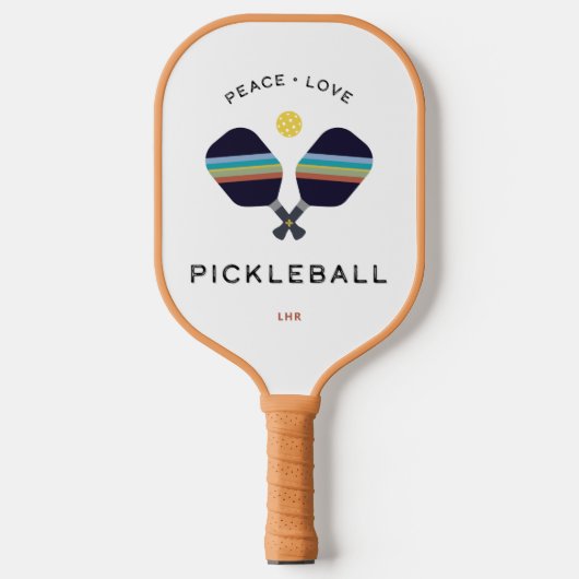 Raquette De Pickleball Peace Love Pickleball Custom Pickleball Paddle (Recto)